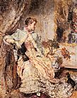Eduardo Leon Garrido An Elegant Lady with her Dog painting
